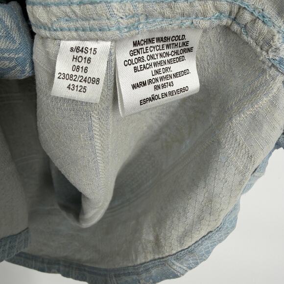 Tasso Elba Shirt Men’s Silk Palm & Floral Print Tropical Vacation Resortwear Med - Picture 5 of 8